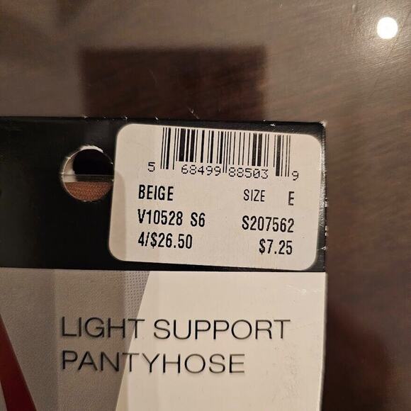 CATHERINES Light Support PantyHose Plus Size E Color BEIGE New in Pkg NIP - Picture 4 of 4